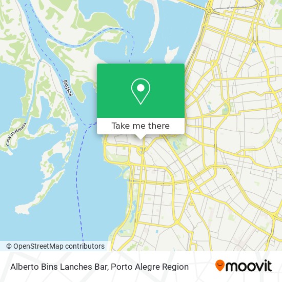 Mapa Alberto Bins Lanches Bar
