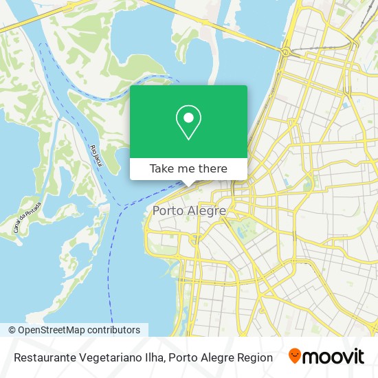 Mapa Restaurante Vegetariano Ilha