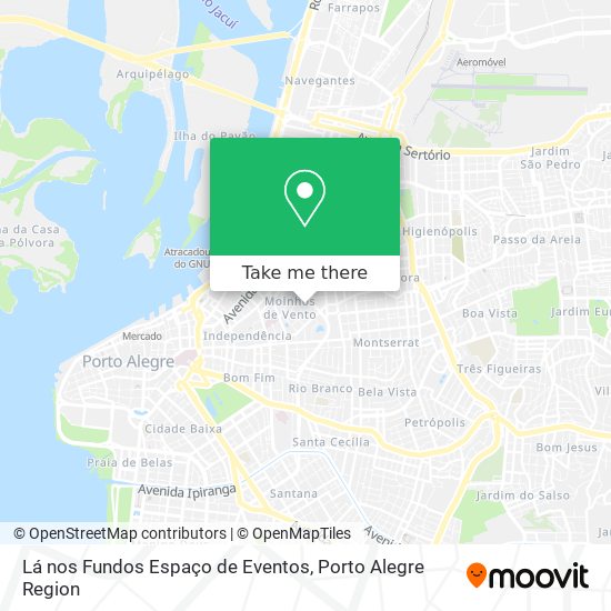 Mapa Lá nos Fundos Espaço de Eventos