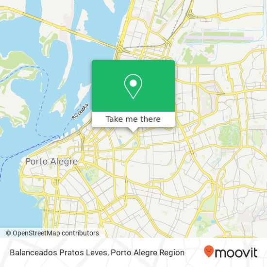 Mapa Balanceados Pratos Leves, Rua Olavo Barreto Viana, 36 Moinhos de Vento Porto Alegre-RS 90570-070