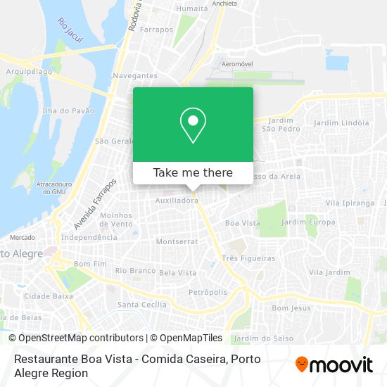 Mapa Restaurante Boa Vista - Comida Caseira