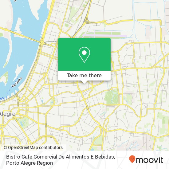Mapa Bistro Cafe Comercial De Alimentos E Bebidas, Travessa Jundiaí, 2177 Higienópolis Porto Alegre-RS 90520-270