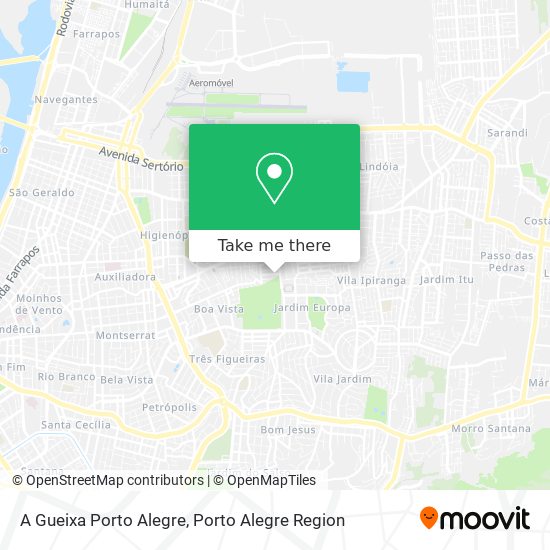 A Gueixa Porto Alegre map