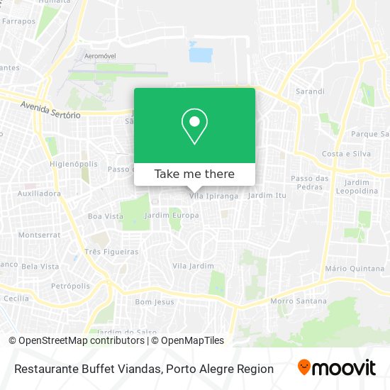 Mapa Restaurante Buffet Viandas
