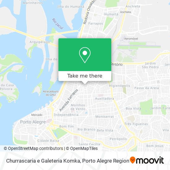 Churrascaria e Galeteria Komka map