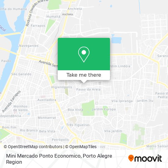 Mapa Mini Mercado Ponto Economico