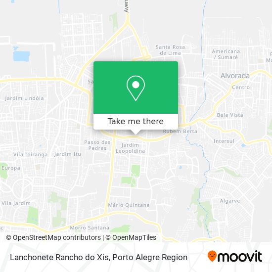 Lanchonete Rancho do Xis map