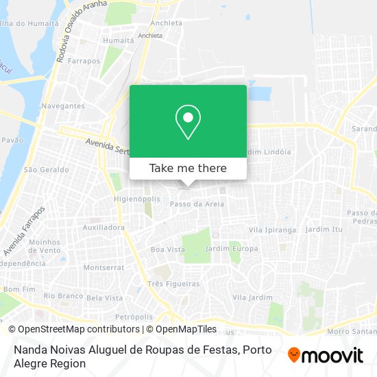 Nanda Noivas Aluguel de Roupas de Festas map