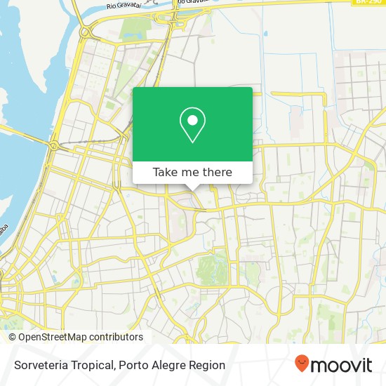 Mapa Sorveteria Tropical, Avenida Assis Brasil, 1344 Passo da Areia Porto Alegre-RS 91010-000