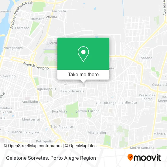 Gelatone Sorvetes map