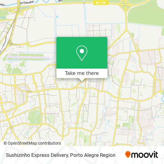 Mapa Sushizinho Express Delivery