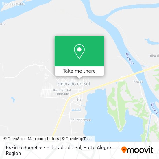 Eskimó Sorvetes - Eldorado do Sul map