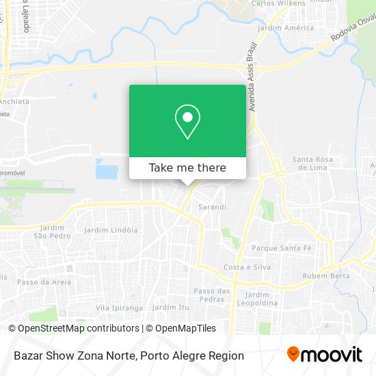 Bazar Show Zona Norte map