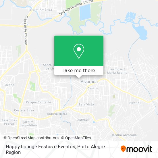 Mapa Happy Lounge Festas e Eventos