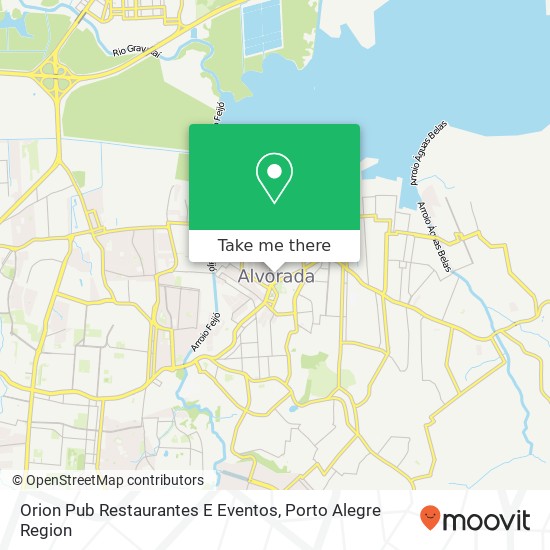 Mapa Orion Pub Restaurantes E Eventos, Rua Alberto Pasqualini, 135 Centro Alvorada-RS 94820-000