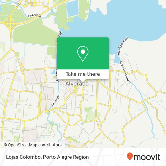 Mapa Lojas Colombo, Avenida Presidente Getúlio Vargas Centro Alvorada-RS 94810-000