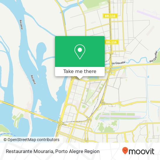 Mapa Restaurante Mouraria, Avenida Padre Leopoldo Brentano, 415 Farrapos Porto Alegre-RS 90250-590