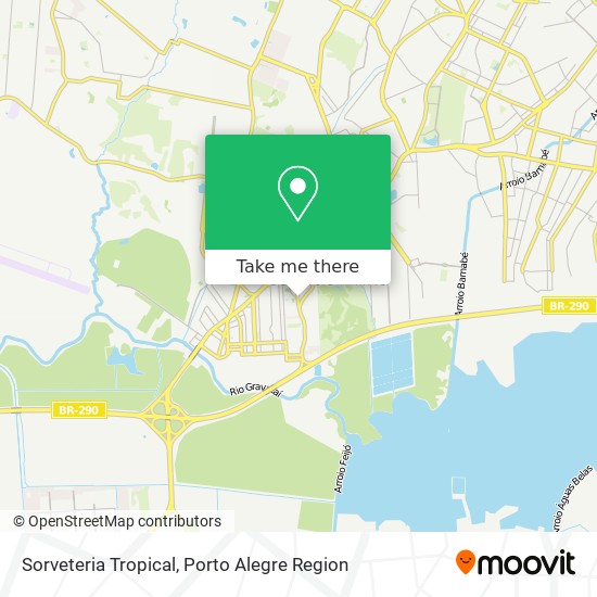 Sorveteria Tropical map