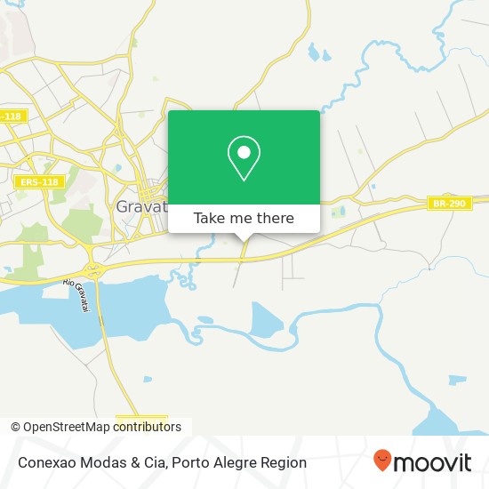 Mapa Conexao Modas & Cia, Avenida Antônio Gomes Corrêa, 145 Parque dos Anjos Gravataí-RS 94190-300