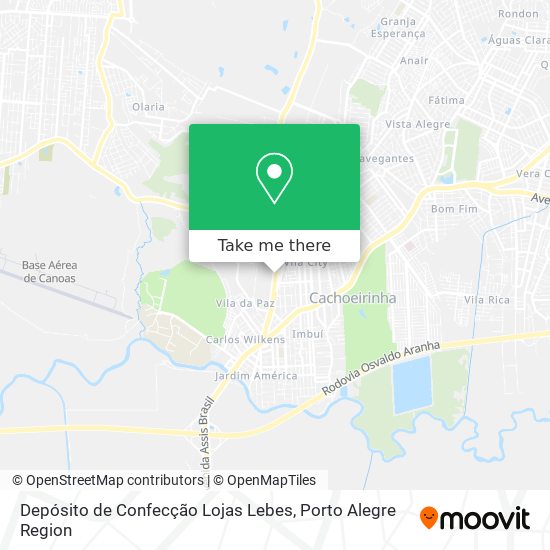 Depósito de Confecção Lojas Lebes map