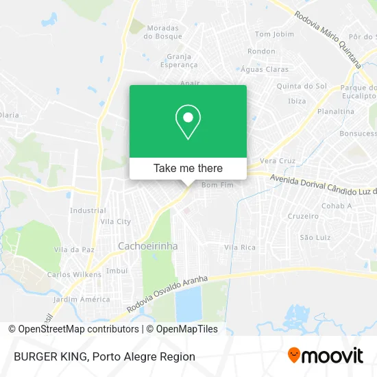BURGER KING map