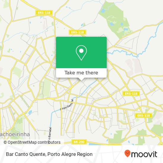 Bar Canto Quente, Rua Rio Pardo Vera Cruz Gravataí-RS 94090-120 map