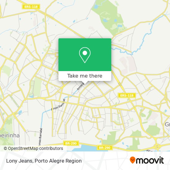 Lony Jeans map