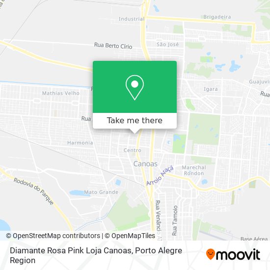 Diamante Rosa Pink Loja Canoas map