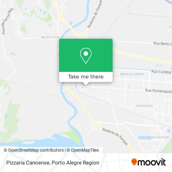 Pizzaria Canoense map