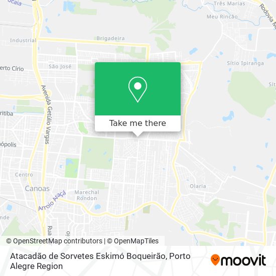 Atacadão de Sorvetes Eskimó Boqueirão map