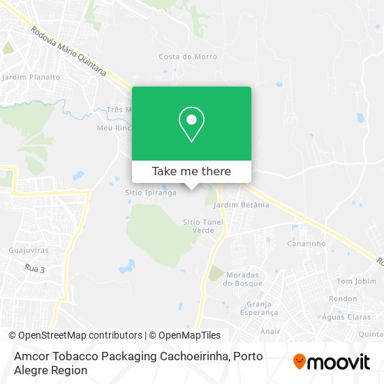 Mapa Amcor Tobacco Packaging Cachoeirinha