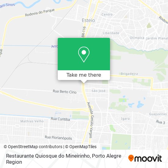 Restaurante Quiosque do Mineirinho map