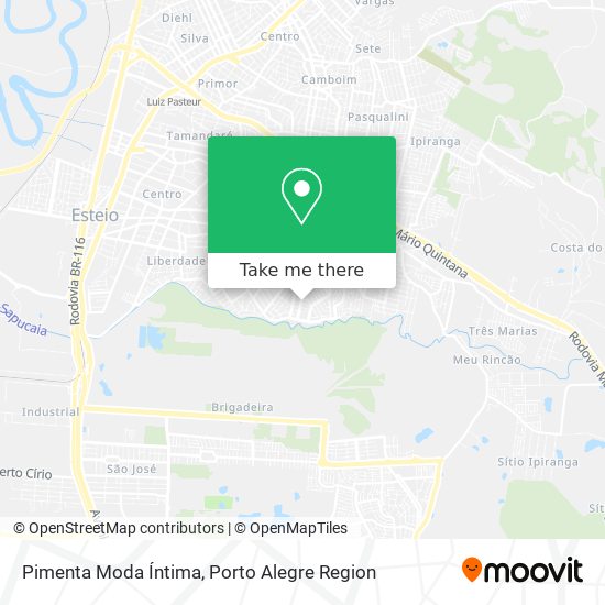 Pimenta Moda Íntima map