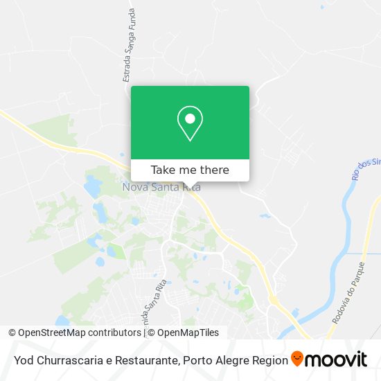 Mapa Yod Churrascaria e Restaurante