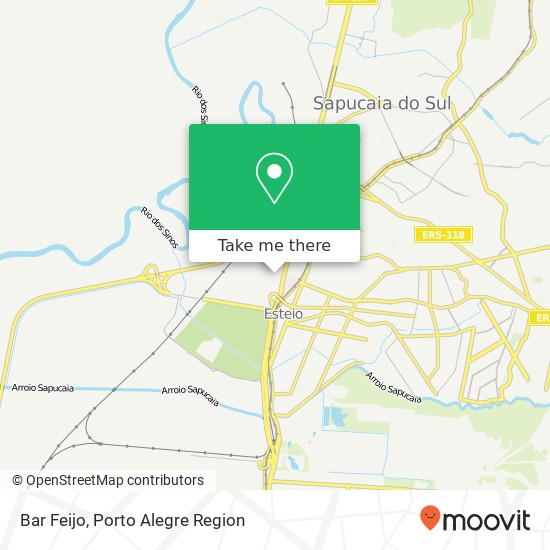 Mapa Bar Feijo, Rua Padre Anchieta, 629 Novo Esteio Esteio-RS 93270-020