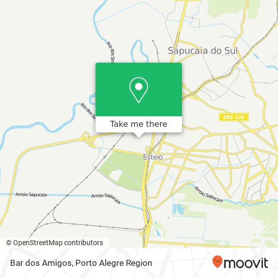 Mapa Bar dos Amigos, Rua Agostinho Camilo de Borba, 493 Novo Esteio Esteio-RS 93270-650