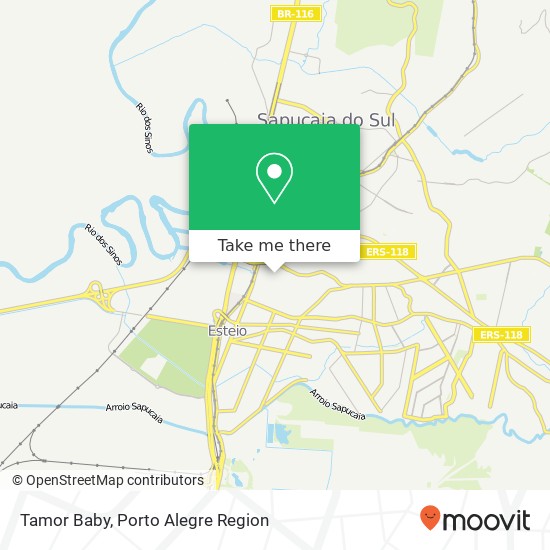 Mapa Tamor Baby, Rua Gravatai, 360 Centro Esteio-RS 93260-010