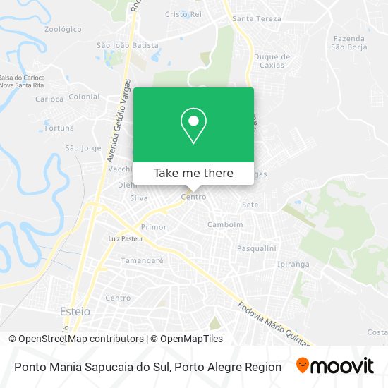 Ponto Mania Sapucaia do Sul map