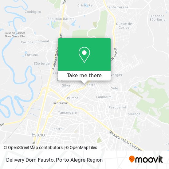 Mapa Delivery Dom Fausto