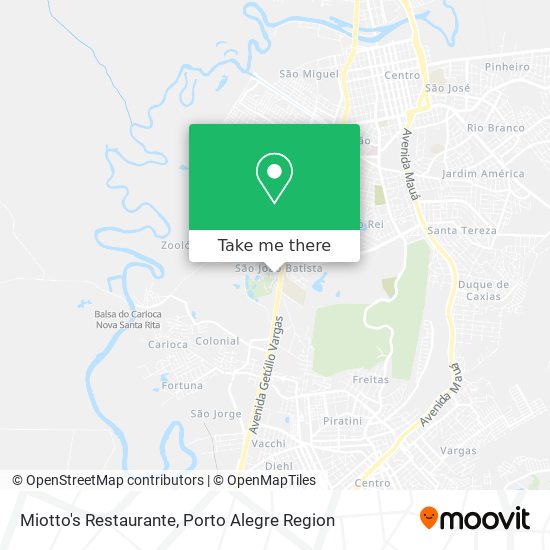 Mapa Miotto's Restaurante