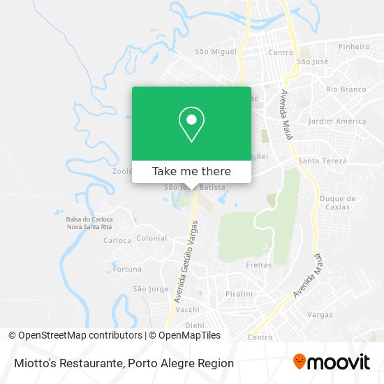 Miotto's Restaurante map