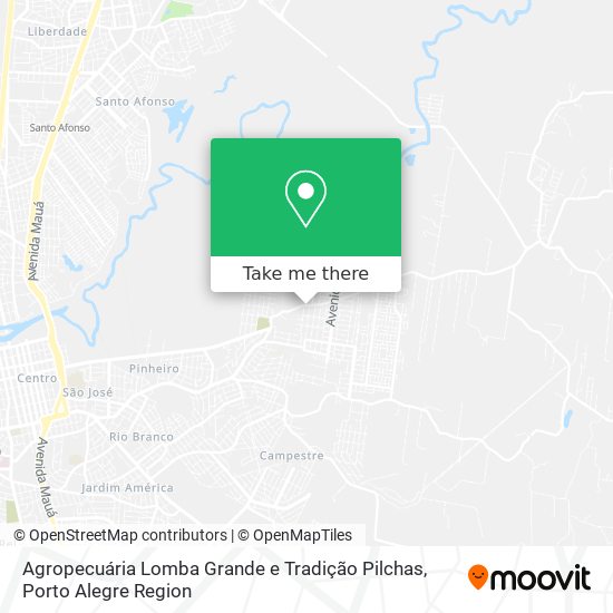 Agropecuária Lomba Grande e Tradição Pilchas map