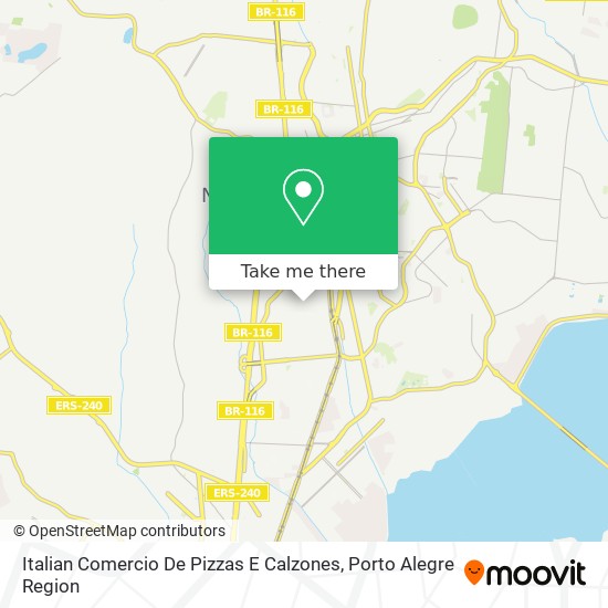 Mapa Italian Comercio De Pizzas E Calzones