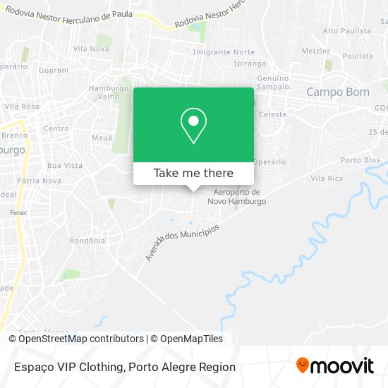 Espaço VIP Clothing map