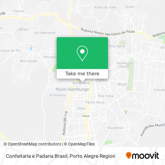 Mapa Confeitaria e Padaria Brasil