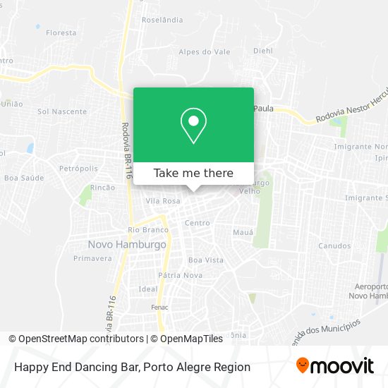 Happy End Dancing Bar map
