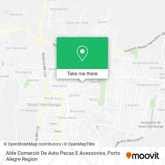 Alde Comercio De Auto Pecas E Acessorios map