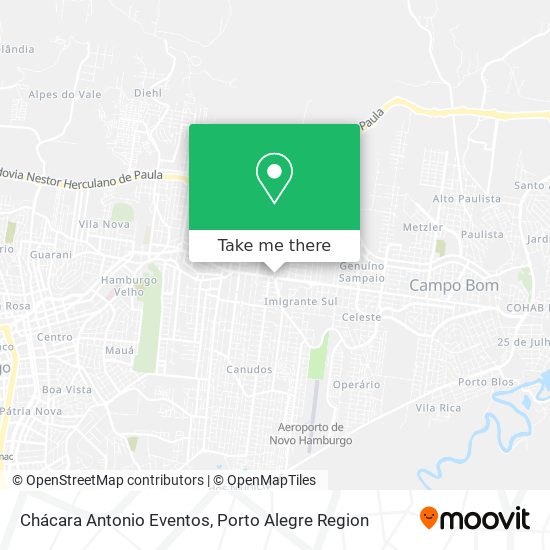 Chácara Antonio Eventos map