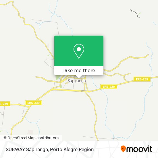 SUBWAY Sapiranga map