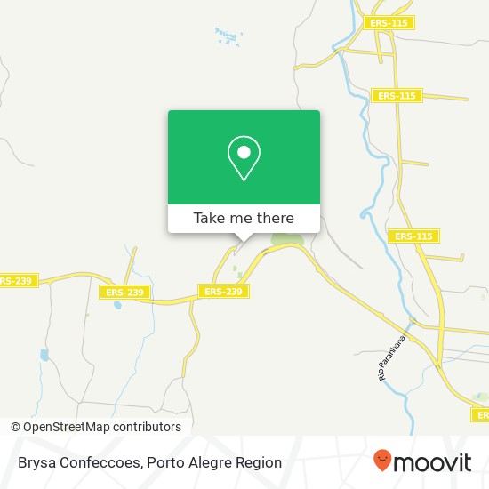 Mapa Brysa Confeccoes, Rua Fernando Saft, 316 Parobé Parobé-RS 95630-000